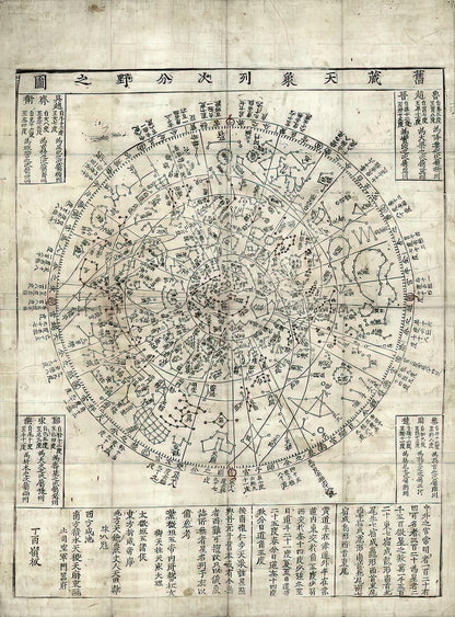 Korean Star Chart Art Print | Premium Fine Art Print | RedKalion