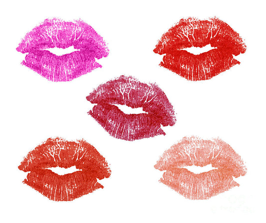 Lipstick Kisses #1 Art Print | RedKalion