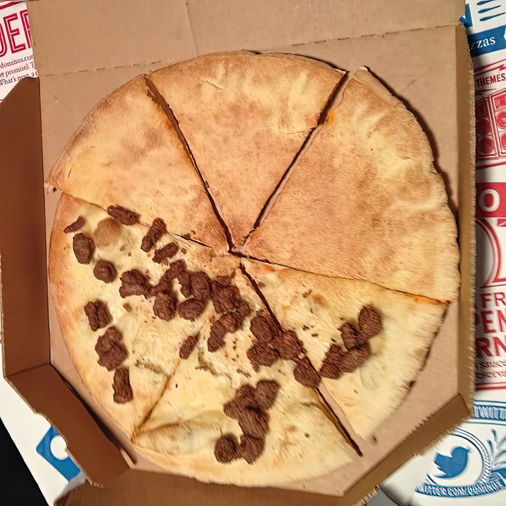 None Pizza Left Beef Art Print | Premium Fine Art Print | RedKalion