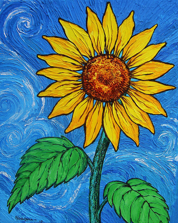 Sunflower Art Print | Van Gogh's Iconic Still Life | RedKalion