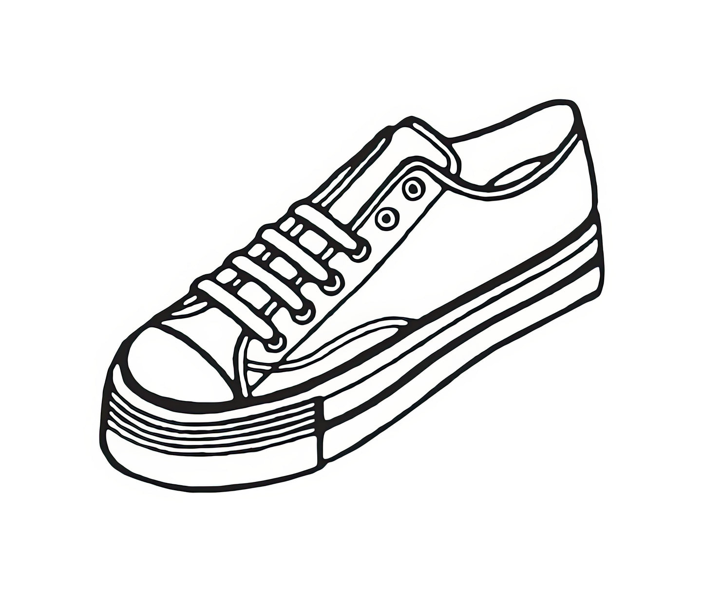 Tennis Shoes Drawing Art Print | Andy Warhol's Pop Art Icon | RedKalion