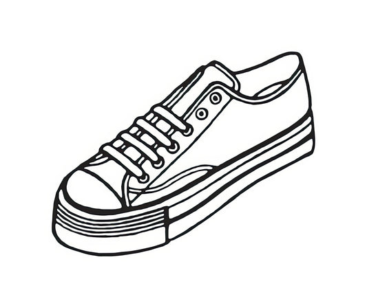 Tennis Shoes Drawing Art Print | Andy Warhol's Pop Art Icon | RedKalion