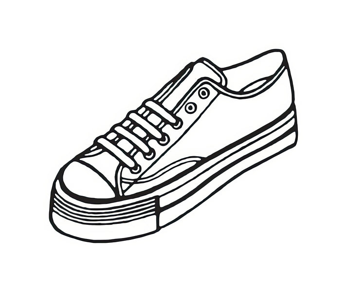 Tennis Shoes Drawing Art Print | Andy Warhol's Pop Art Icon | RedKalion