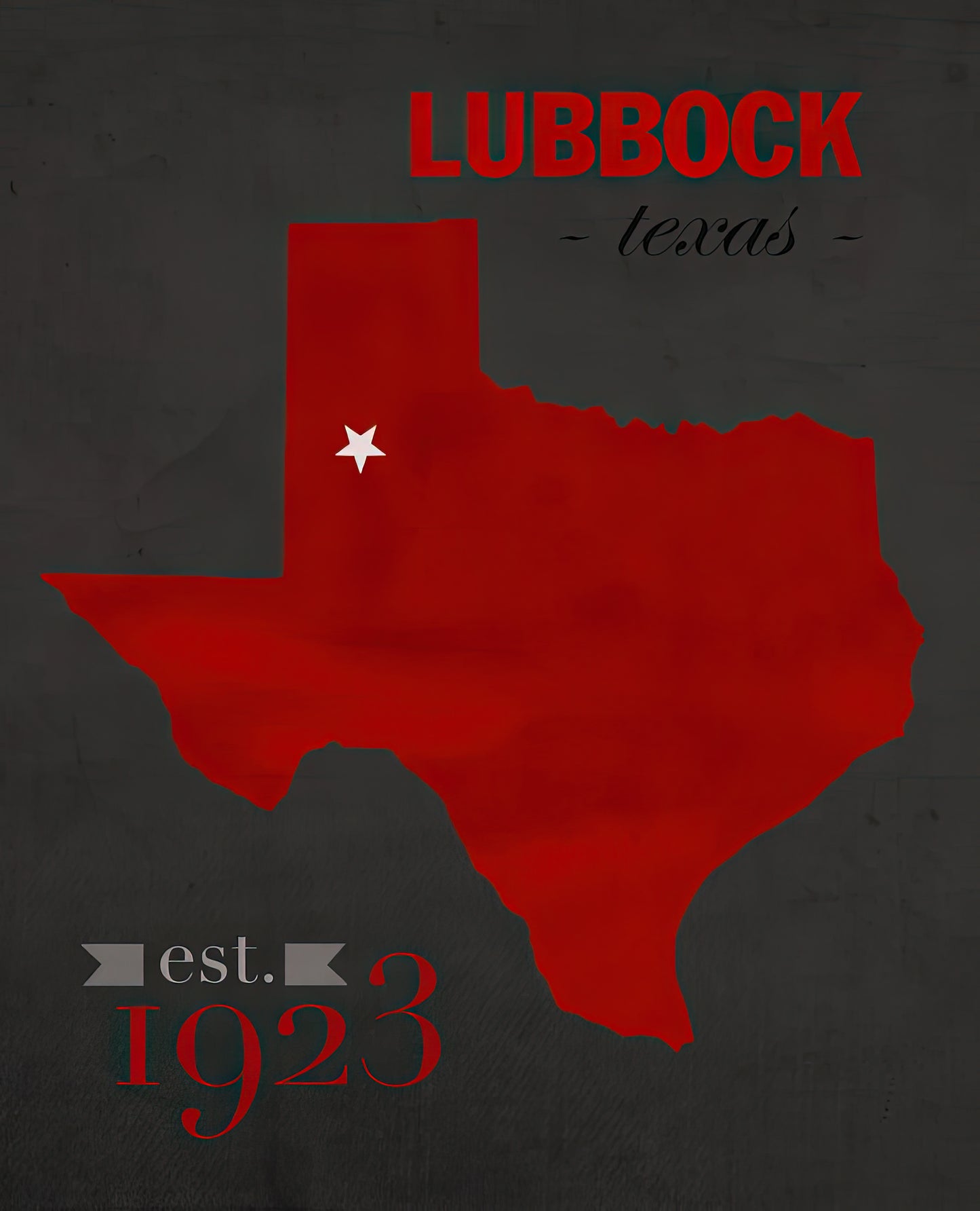 Texas Tech University Located in Lubbock: Art Print | RedKalion