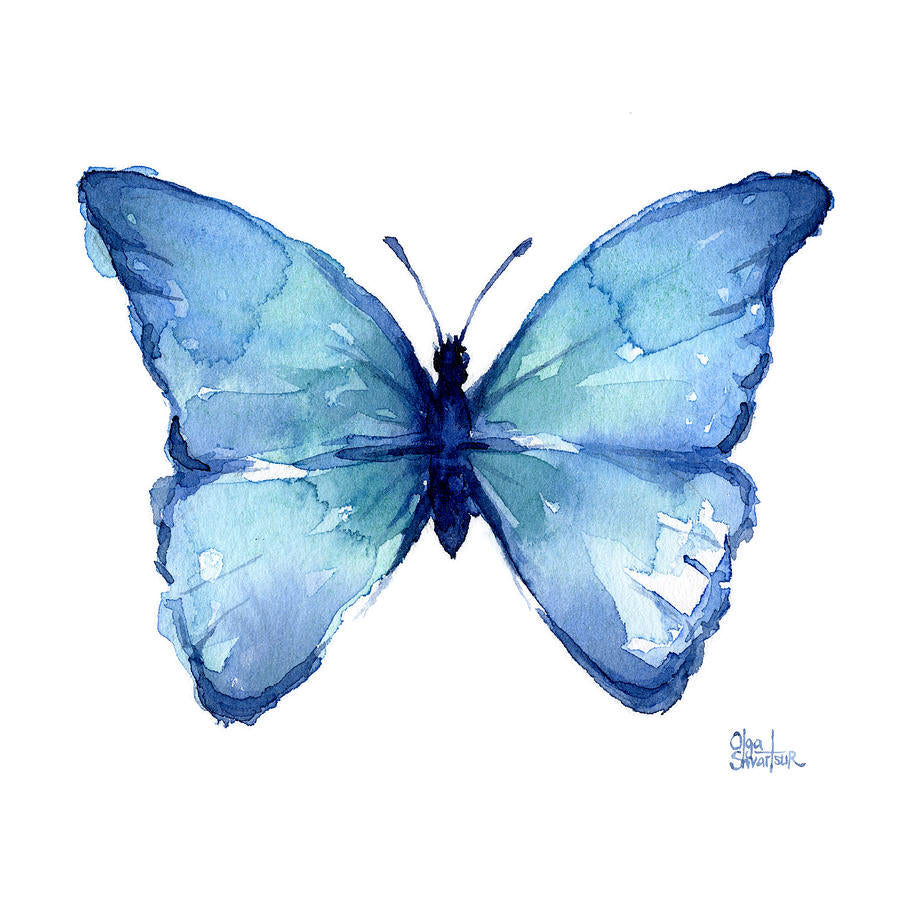 Watercolor Butterfly Art Print | Museum-Quality Fine Art Print | RedKalion