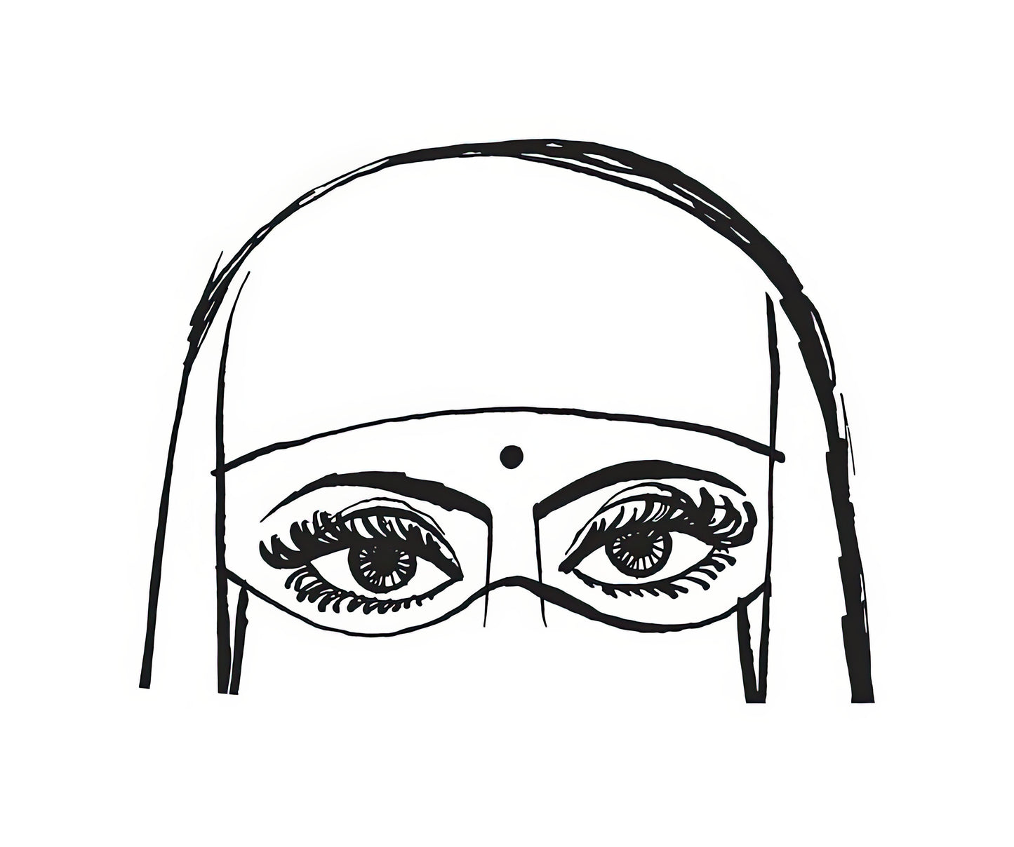 Woman with Bindi Art Print | Museum-Quality Fine Art Print | RedKalion