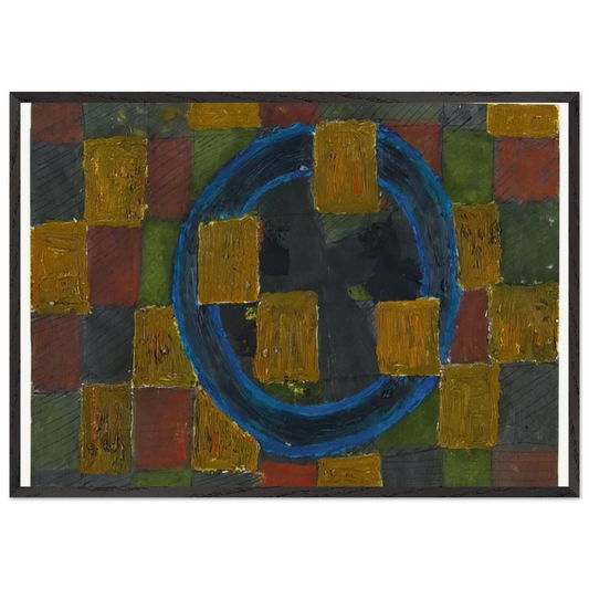 Kreise und Quadrate - 1963 - Johannes Itten Framed Art Print – Black Wooden Frame - Default Title - -Framed Art Print