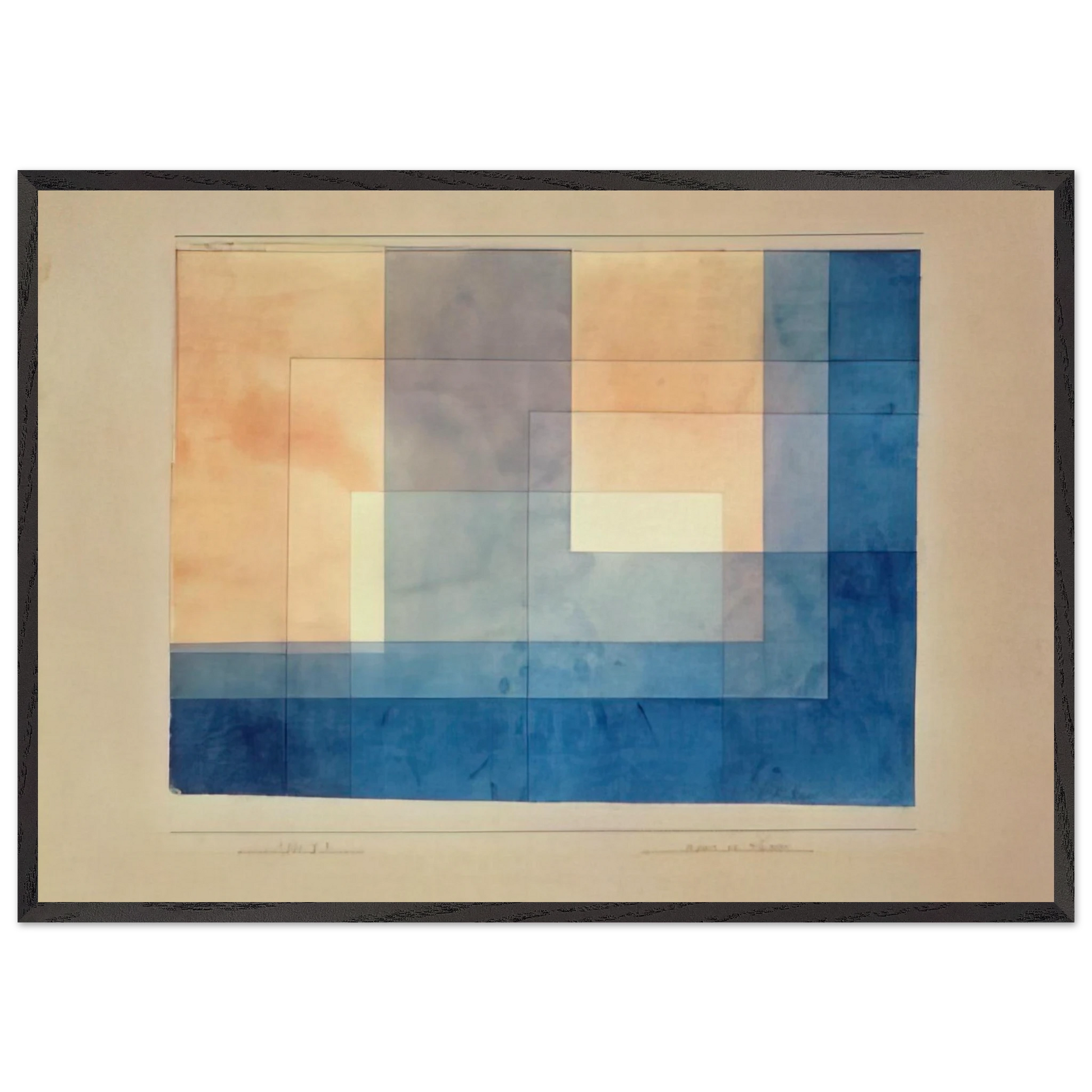 HOUSE ON THE WATER 1930 - Paul Klee Framed Art Print – Black Wooden Frame - Default Title - -Framed Art Print