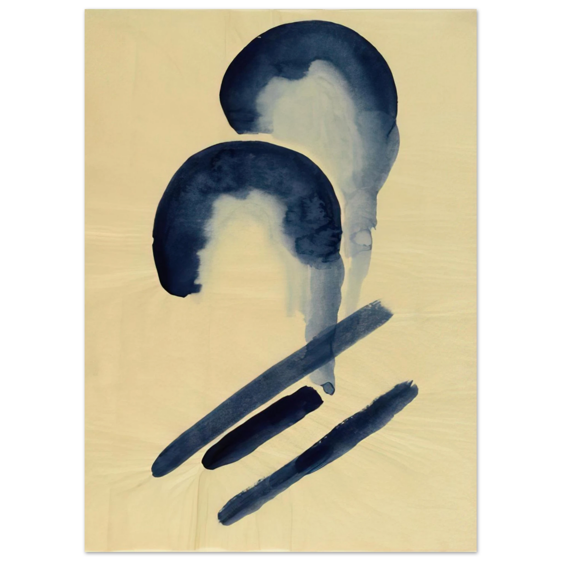 Georgia O'Keeffe - Blue-04 Fine Art Poster - 75x100 cm / 30x40 inches