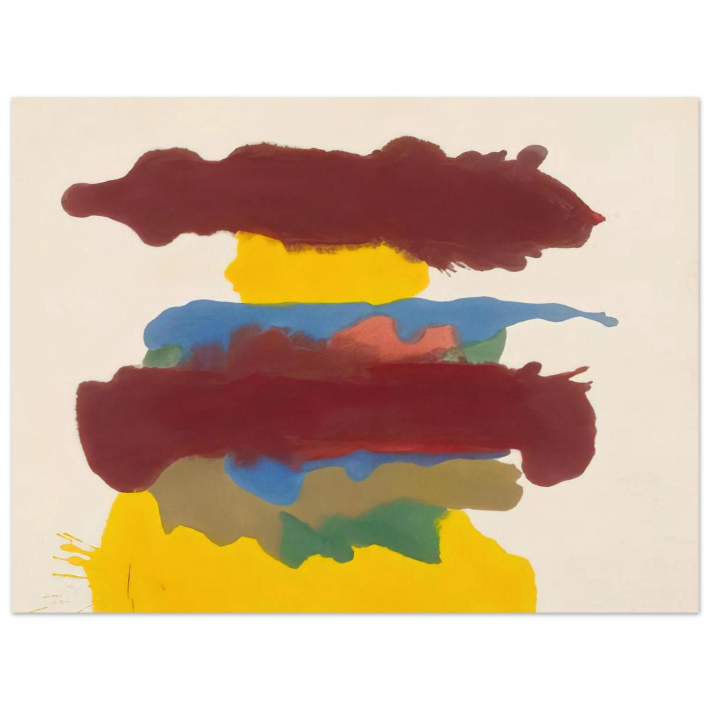Helen Frankenthaler - Weather Change - 1963 Wall art - 50x70 cm / 20x28 inches - Fine Art Poster - -