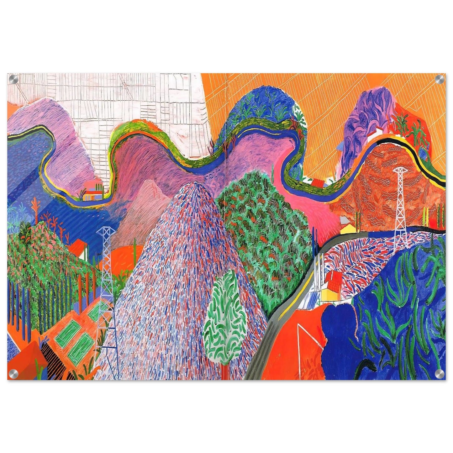 David Hockney - David Hockney Acrylic Print - 70x100 cm / 28x40″ inches | David Hockney Art | Artwork by David Hockney