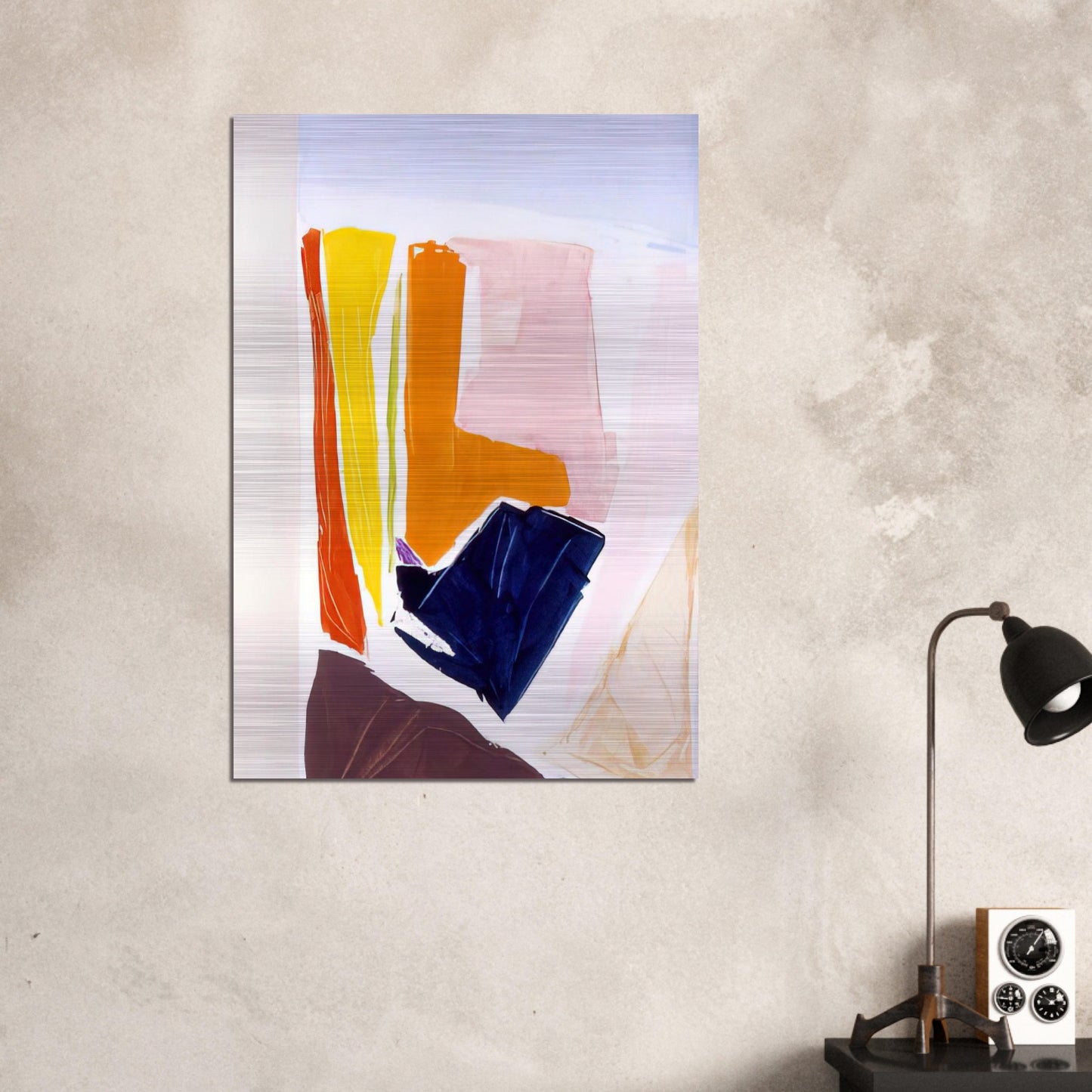 Catalan Via Paris - 1984 - Ronnie Landfield Brushed Aluminum Print - 70x100 cm / 28x40 inches | Ronnie Landfield Aluminum Print | Ronnie Landfield Prints