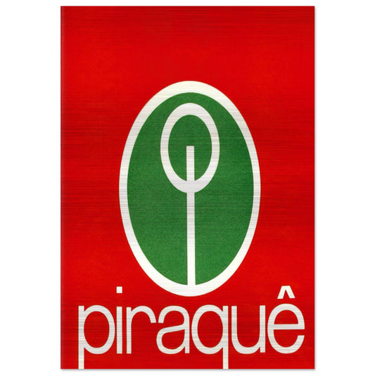Logo Piraquê - 1970 - Lygia Pape Brushed Aluminum Print - 70x100 cm / 28x40 inches | Lygia Pape Aluminum Print | Lygia Pape Prints