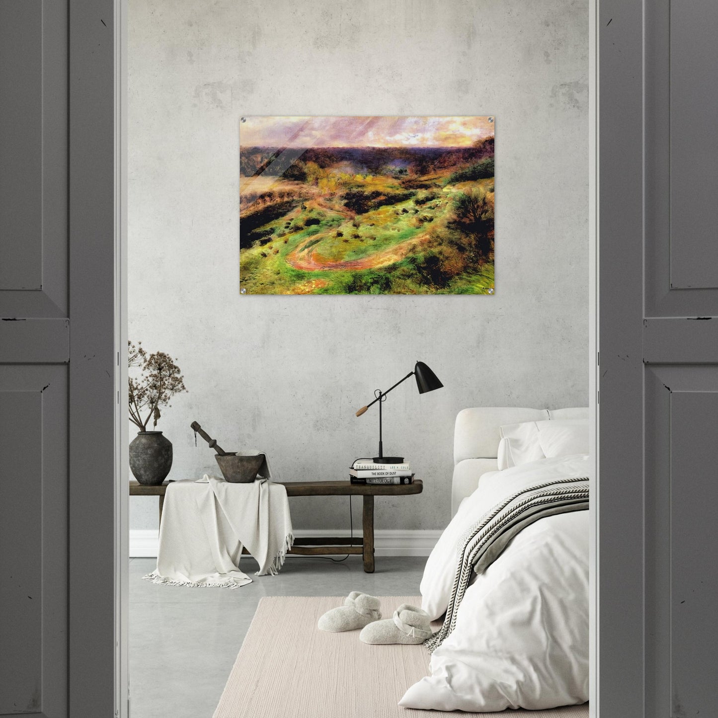 Landscape at Wargemont - Pierre-Auguste Renoir Acrylic Print - 70x100 cm / 28x40″ inches | Pierre-Auguste Renoir Wall Art | Pierre-Auguste Renoir Prints