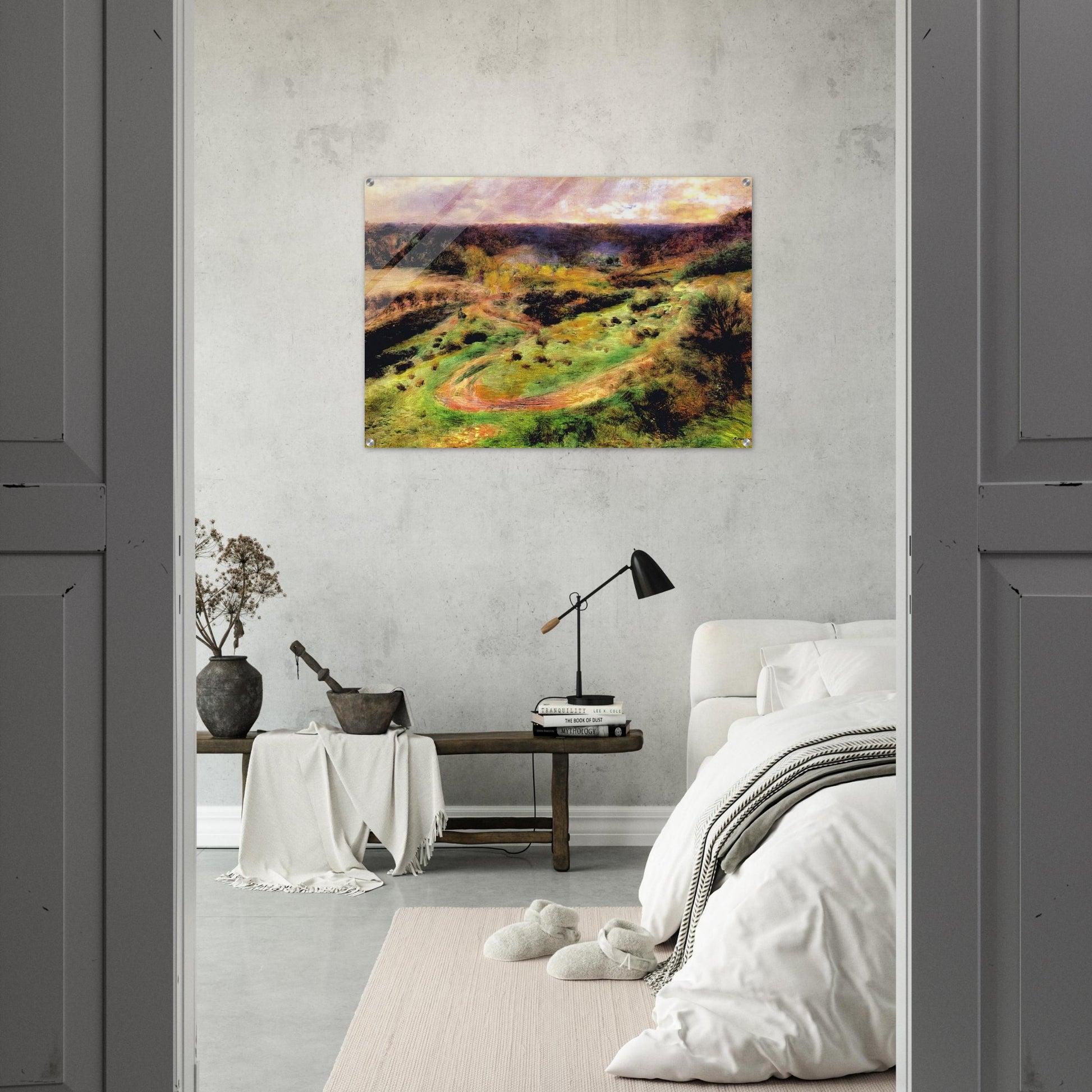 Landscape at Wargemont - Pierre-Auguste Renoir Acrylic Print - 70x100 cm / 28x40″ inches | Pierre-Auguste Renoir Wall Art | Pierre-Auguste Renoir Prints