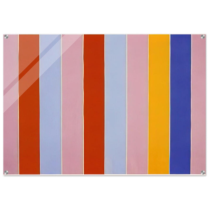 Peeping Wall - 1960 - Gene Davis Acrylic Print - 70x100 cm / 28x40″ inches