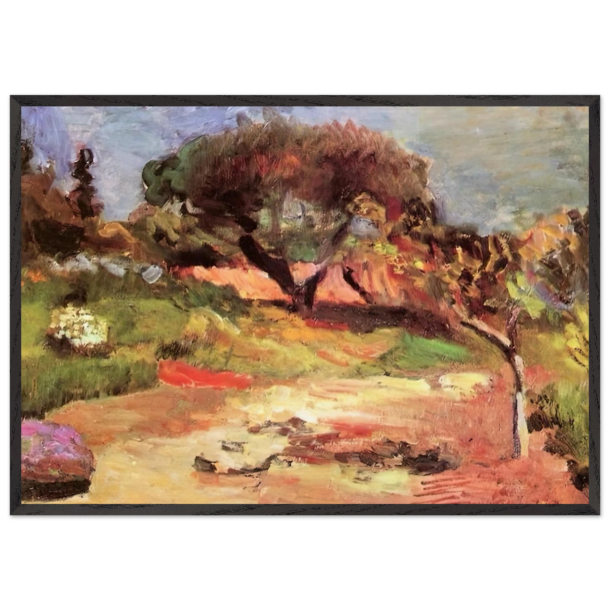 CORSICAN LANDSCAPE 1898 0 - Henri Matisse Framed Art Print – Black Wooden Frame - Default Title - -Framed Art Print