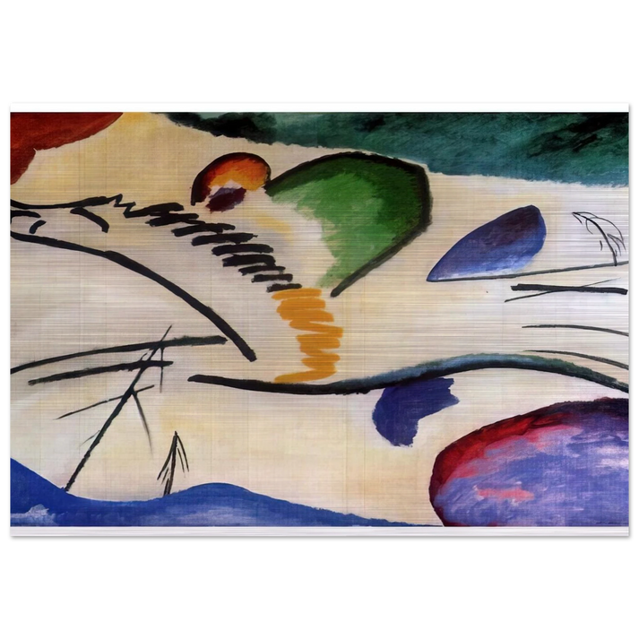 LYRICAL LYRICS 1911 - Wassily Kandinsky Brushed Aluminum Print - 70x100 cm / 28x40 inches | Wassily Kandinsky Aluminum Print | Wassily Kandinsky Prints