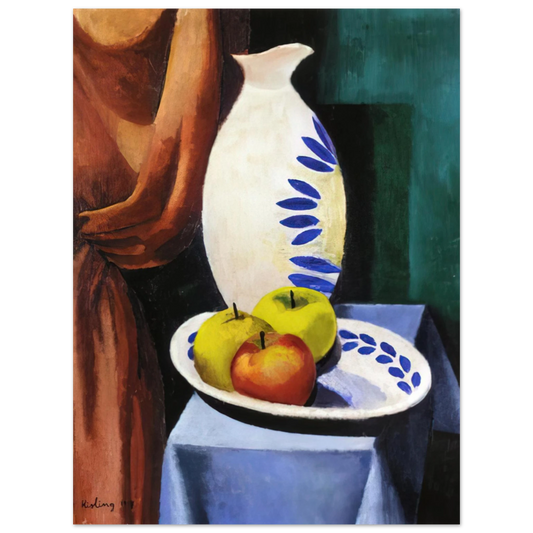 Moise Kisling - STILL LIFE WITH WHITE PITCHER 1917 Fine Art Poster - Default Title