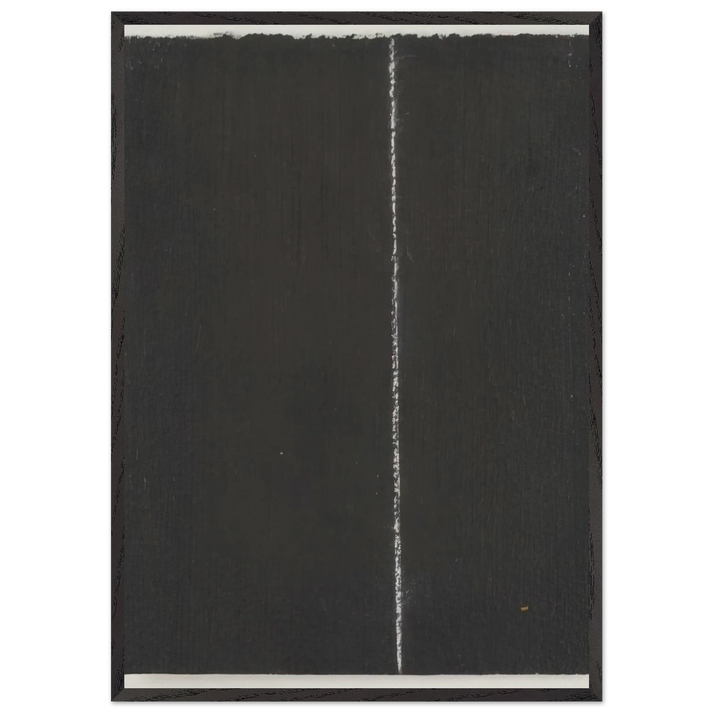 Lines - 1982 N2 - Raoul De Keyser 70x100 cm / 28x40 inches Framed Art Print – Black Wooden Frame
