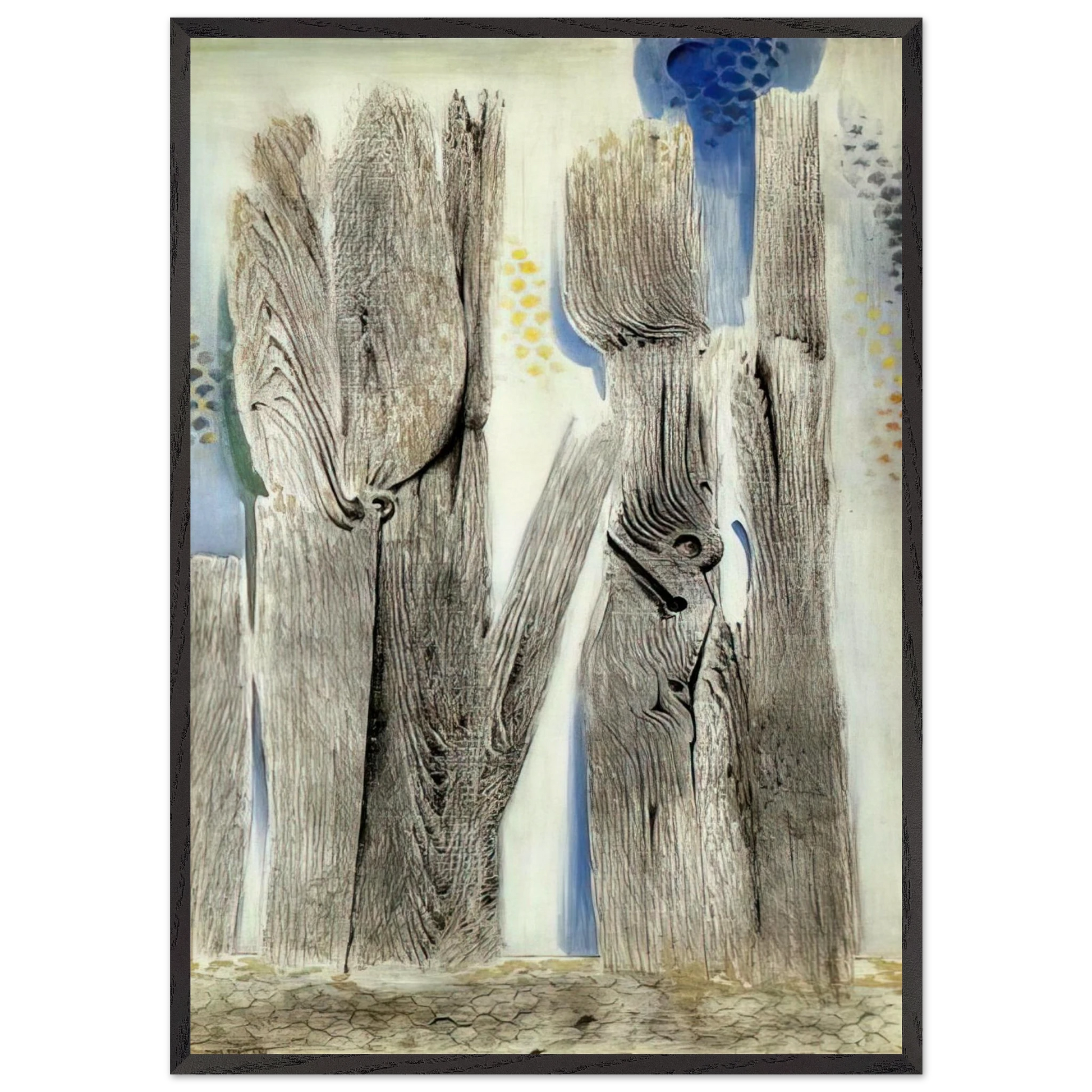The Blue Forest - Max Ernst Framed Art Print – Black Wooden Frame - Default Title - -Framed Art Print