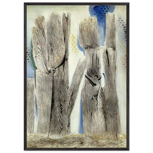 The Blue Forest - Max Ernst Framed Art Print – Black Wooden Frame - Default Title - -Framed Art Print