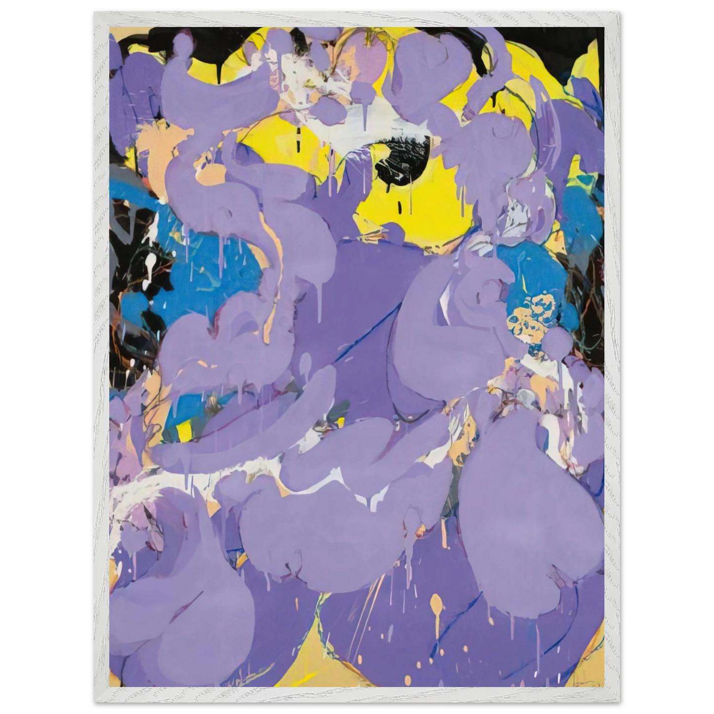 Helen Frankenthaler - Untitled - 1978 Wall art - 60x80 cm / 24x32 inches - Premium Wooden Framed Poster With Fine Art Paper - Wood frame