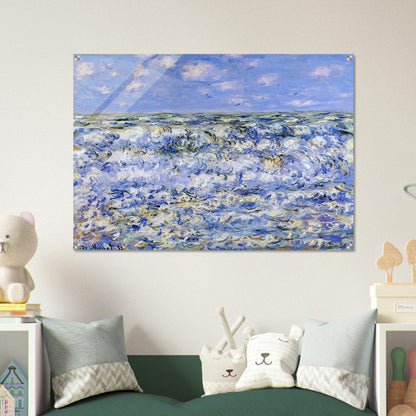 Waves Breaking - claude monet Acrylic Print - 70x100 cm / 28x40″ inches | claude monet Wall Art | claude monet Prints