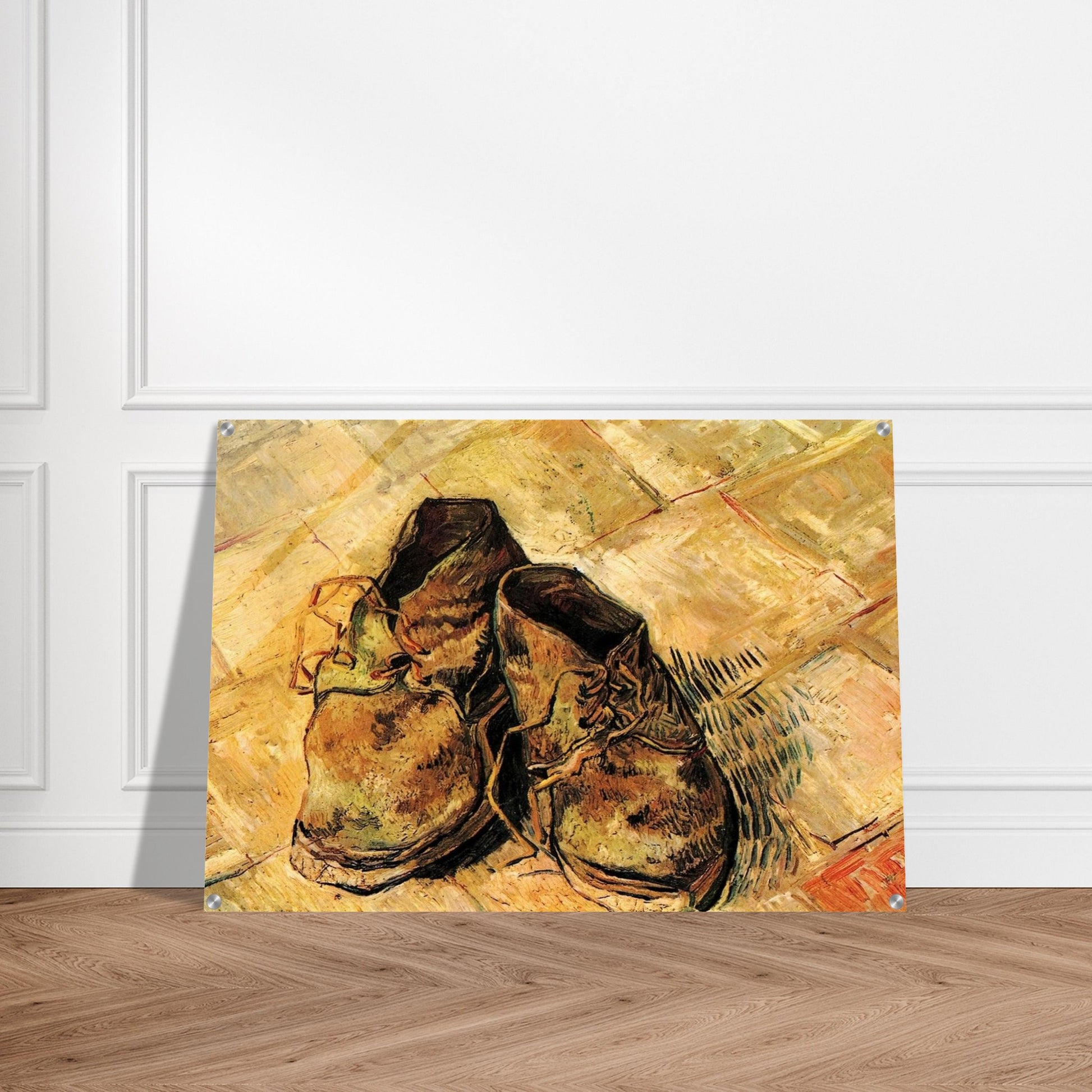 A Pair of Shoes - Vincent van Gogh Acrylic Print - 70x100 cm / 28x40″ inches