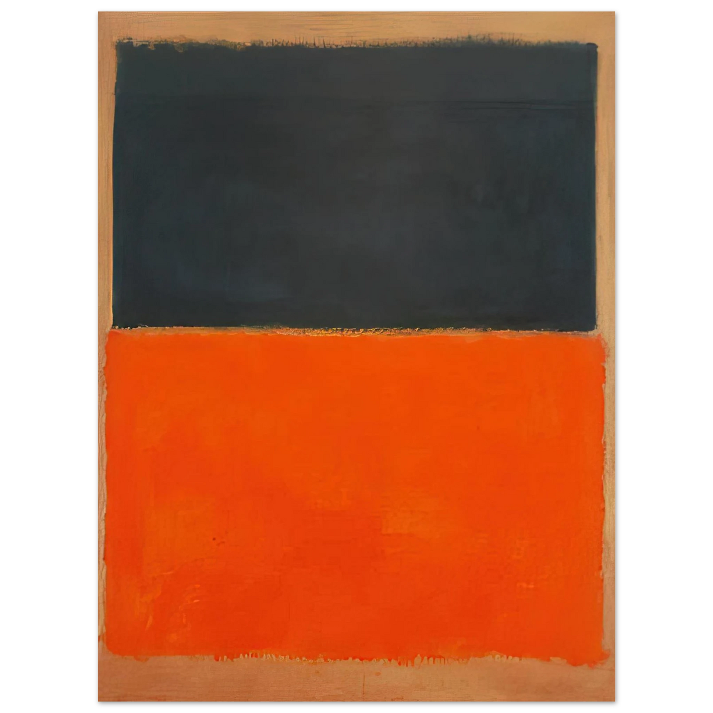 Mark Rothko - Green and Tangerine on Red - 1956 Wall Art - 21x29.7 cm / 8x12" - Fine Art Poster - -