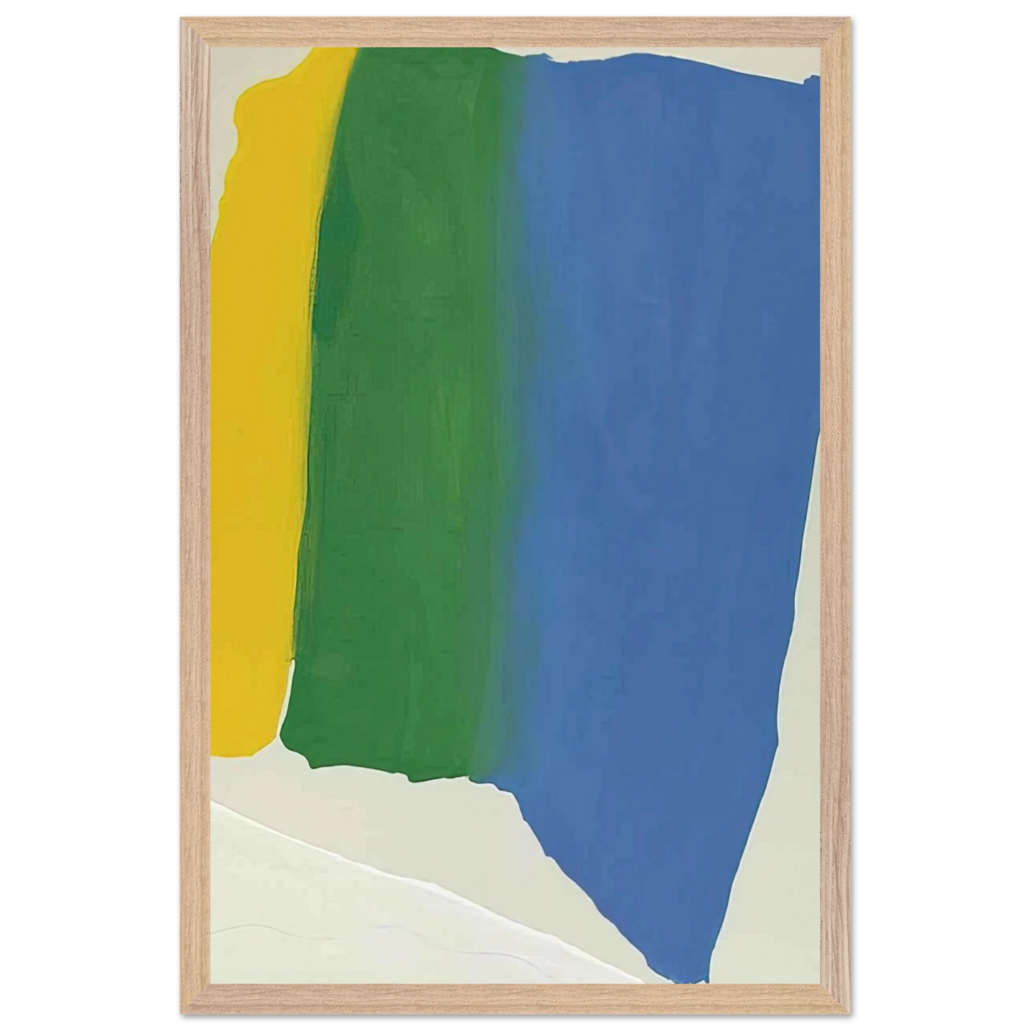 Helen Frankenthaler - Summer Insignia - 1969 Wall art - 30x40 cm / 12x16 inches - Premium Wooden Framed Poster With Fine Art Paper - White frame