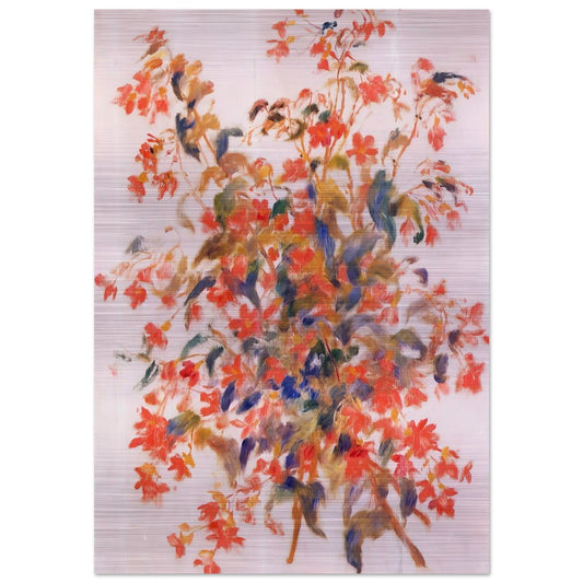 Still Life with Fuscias - Pierre-Auguste Renoir Brushed Aluminum Print - 70x100 cm / 28x40 inches | Pierre-Auguste Renoir Aluminum Print | Pierre-Auguste Renoir Prints
