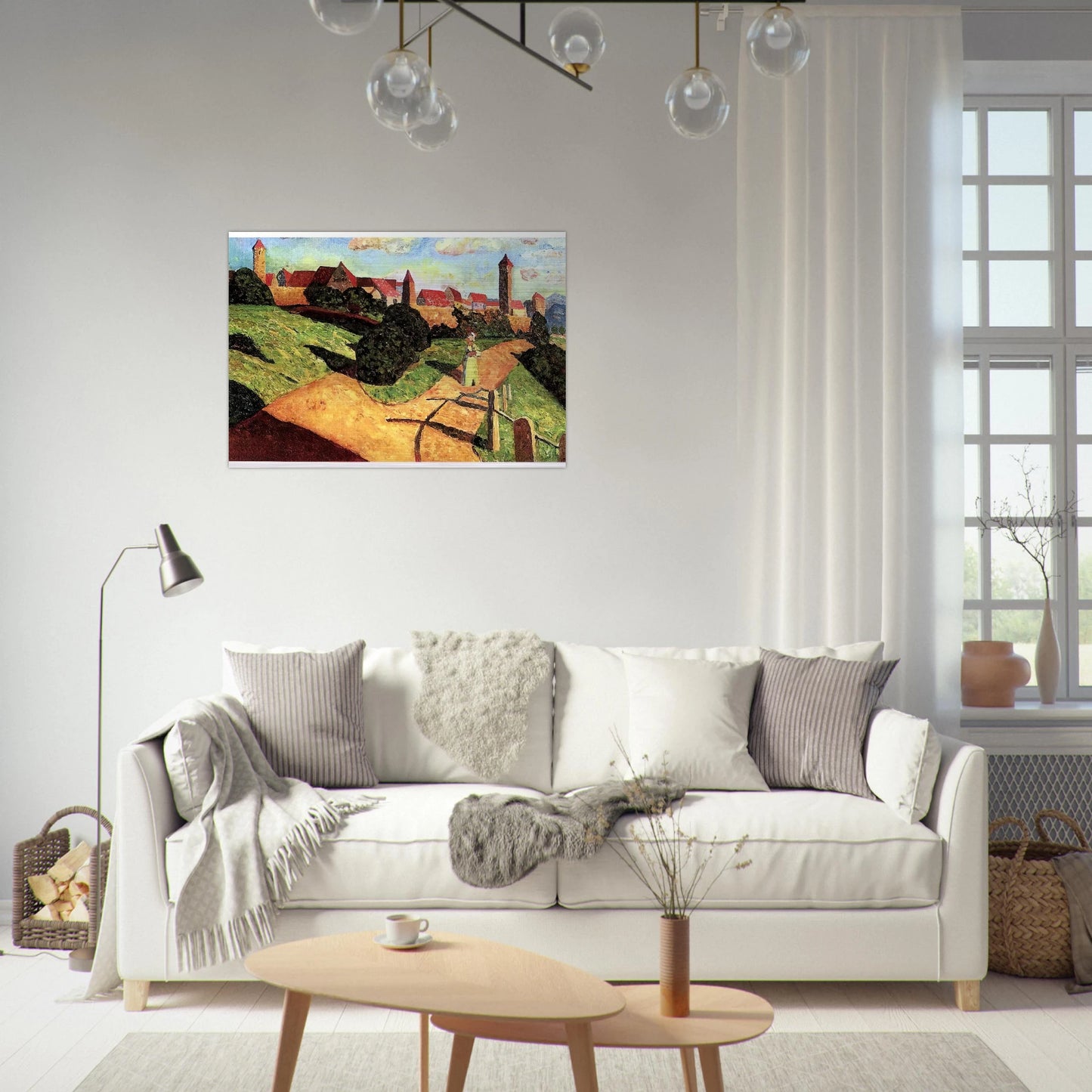 OLD TOWN II 1902 - Wassily Kandinsky Brushed Aluminum Print - 70x100 cm / 28x40 inches | Wassily Kandinsky Aluminum Print | Wassily Kandinsky Prints