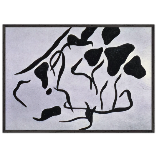 Automatic Drawing - Jean Arp Framed Art Print – Black Wooden Frame - Default Title - -Framed Art Print