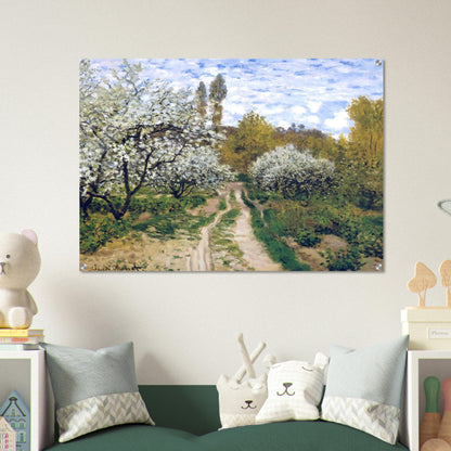 Trees in Bloom - claude monet Acrylic Print - 70x100 cm / 28x40″ inches | claude monet Wall Art | claude monet Prints