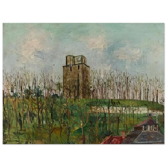Maurice Utrillo - DONJON STREET Fine Art Poster - Default Title