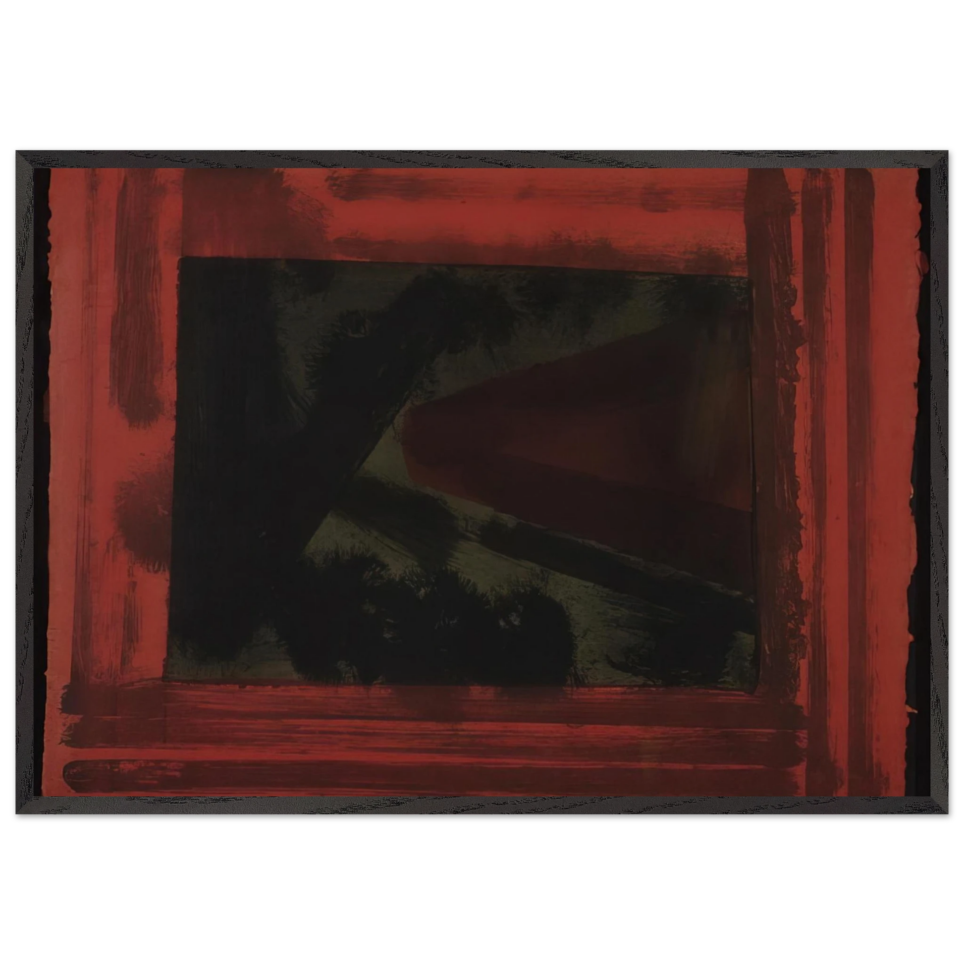 Here We are in Croydon - 1979 - Howard Hodgkin Framed Art Print – Black Wooden Frame - Default Title - -Framed Art Print