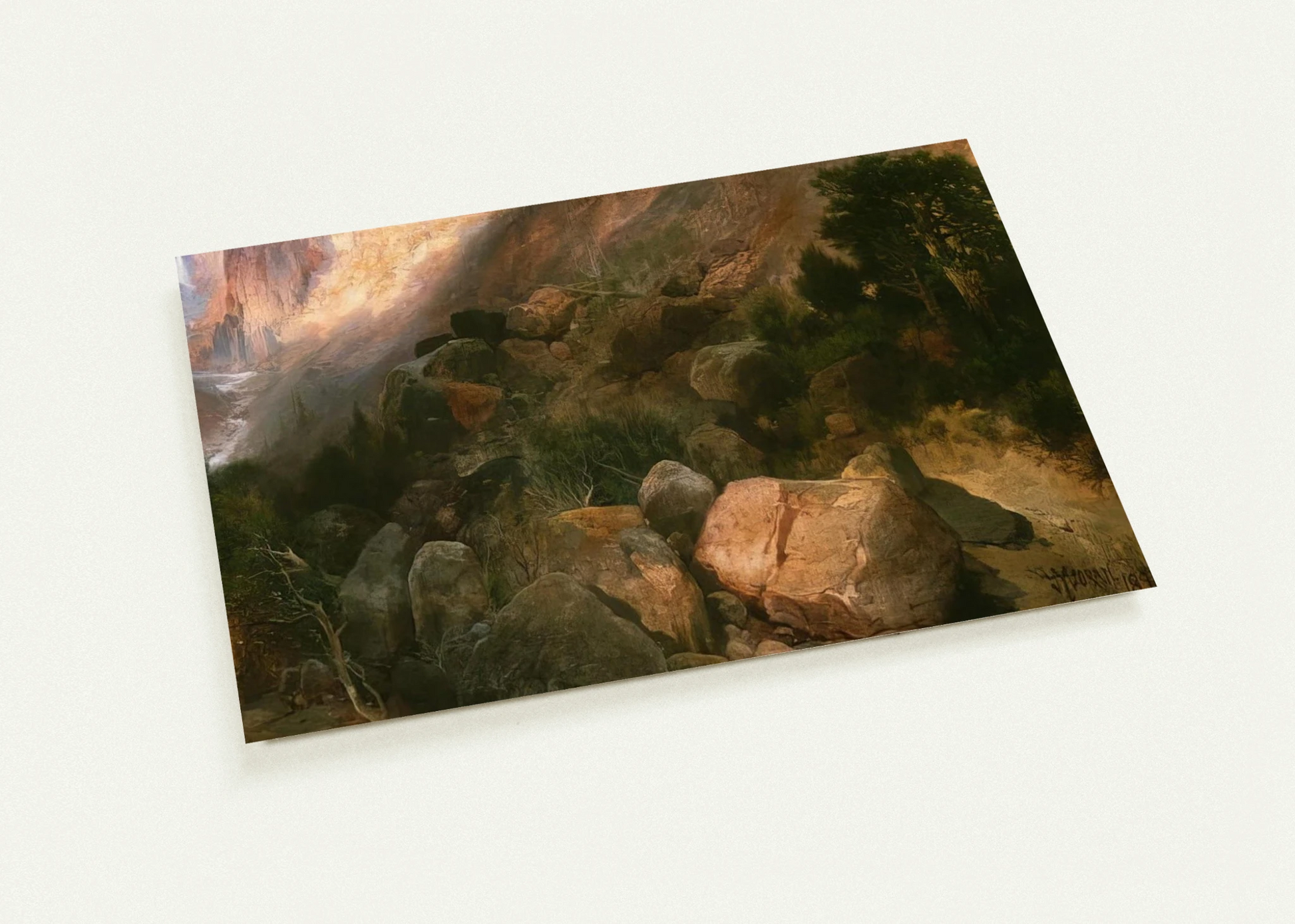 Golden Gate Yellowstone National Park By Thomas Moran Pack of 10 Post Cards | Thomas Moran Post Cards | A6 (10.5 x 14.8 cm) - 4.1 x 5.8 inches