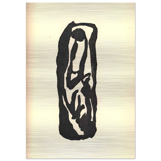 Illustration for Tristan Tzara s Vingt-cinq poèmes - Jean Arp Brushed Aluminum Print - 70x100 cm / 28x40 inches | Jean Arp Aluminum Print | Jean Arp Prints