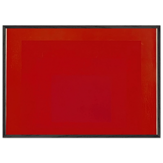 HOMAGE TO THE SQUARE BROAD CALL 1967 - Josef Albers Framed Art Print – Black Wooden Frame - Default Title - -Framed Art Print