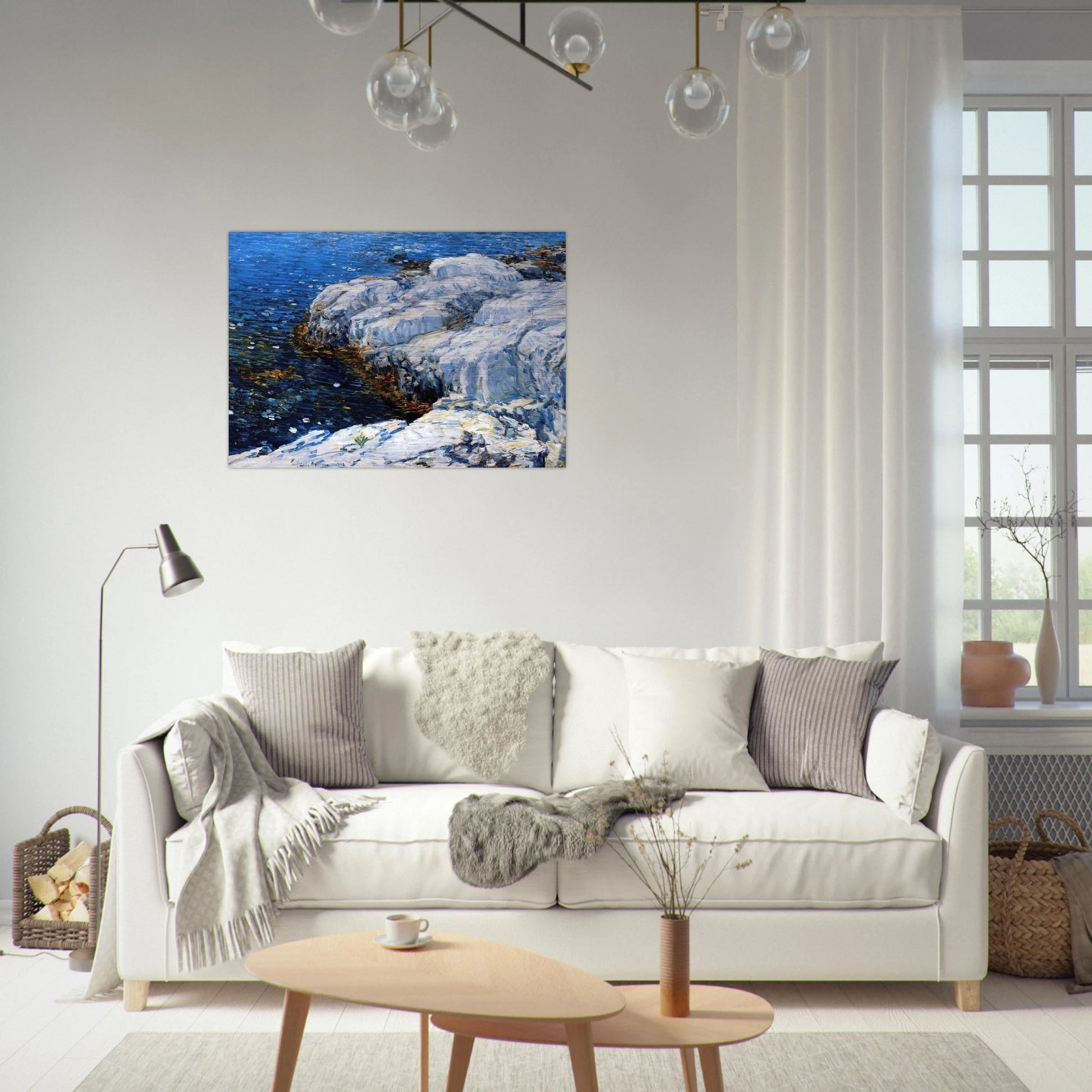 Jelly Fish - Childe Hassam Brushed Aluminum Print - 70x100 cm / 28x40 inches | Childe Hassam Aluminum Print | Childe Hassam Prints