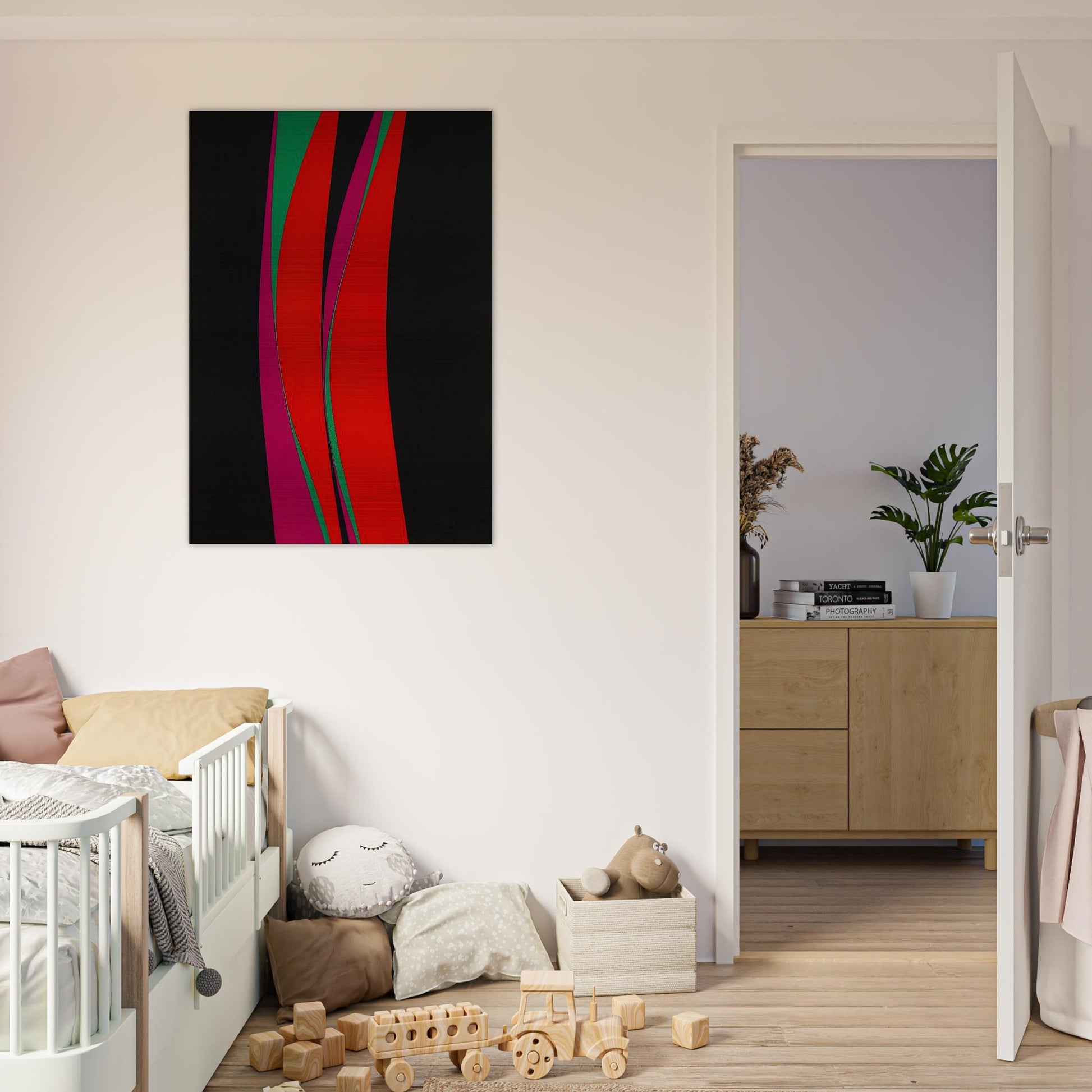 Untitled February 4 - 1967 - Lorser Feitelson Brushed Aluminum Print - 70x100 cm / 28x40 inches | Lorser Feitelson Aluminum Print | Lorser Feitelson Prints