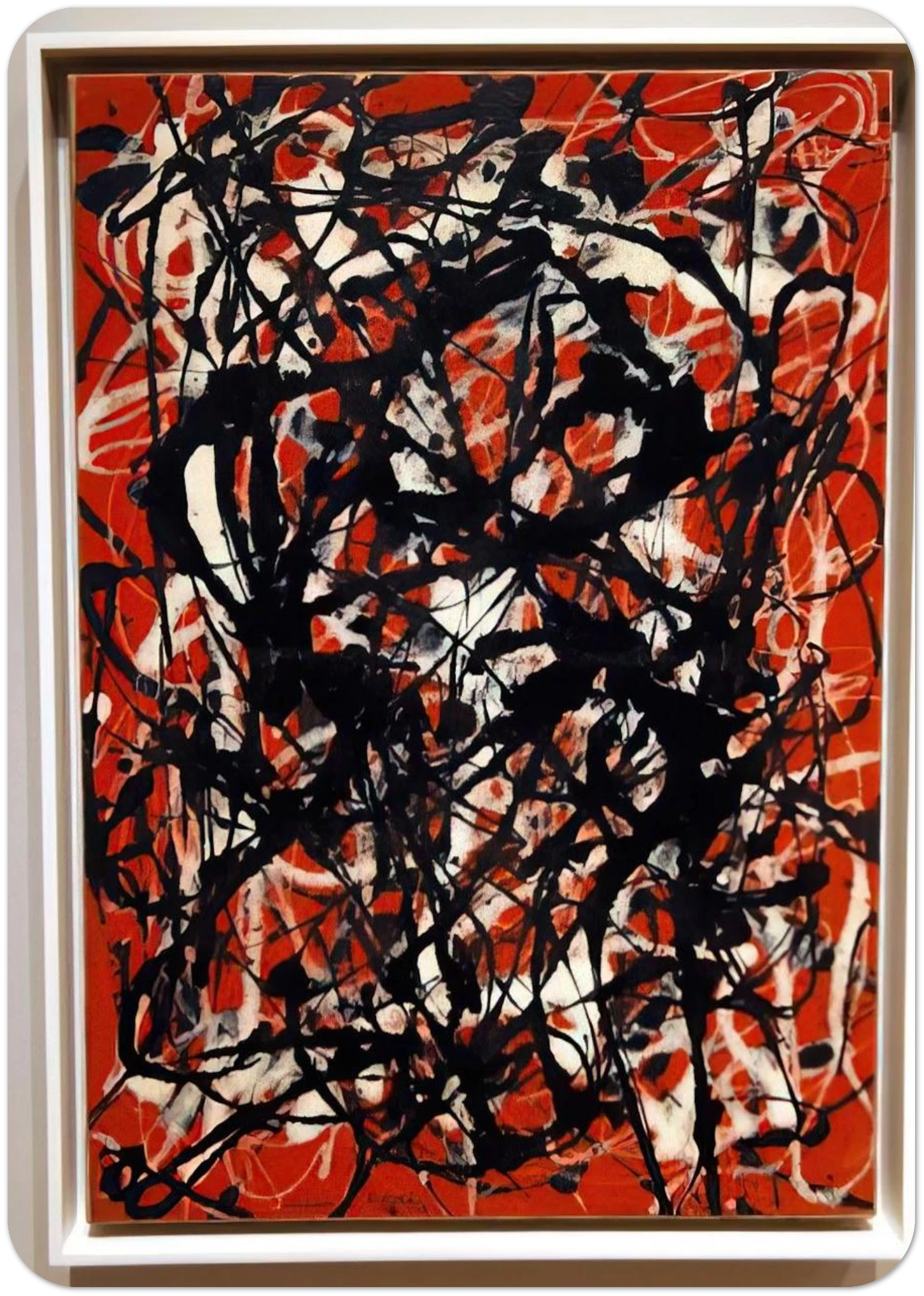 FREE FORM 1946 By Jackson Pollock Pack of 10 Post Cards | Jackson Pollock Post Cards | A6 (10.5 x 14.8 cm) - 4.1 x 5.8 inches