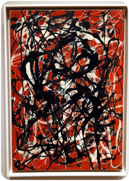 FREE FORM 1946 By Jackson Pollock Pack of 10 Post Cards | Jackson Pollock Post Cards | A6 (10.5 x 14.8 cm) - 4.1 x 5.8 inches