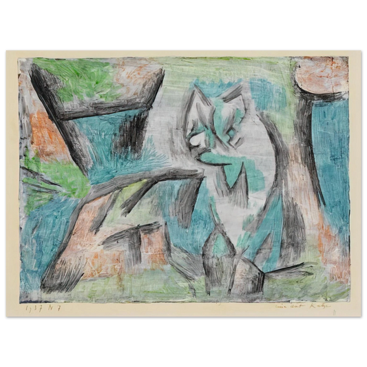 Paul Klee - A KIND OF CAT 1937 Fine Art Poster - Default Title