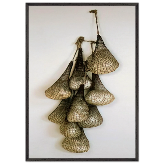 UNTITLED OR NOT YET 1966 - Eva Hesse Framed Art Print – Black Wooden Frame - Default Title - -Framed Art Print