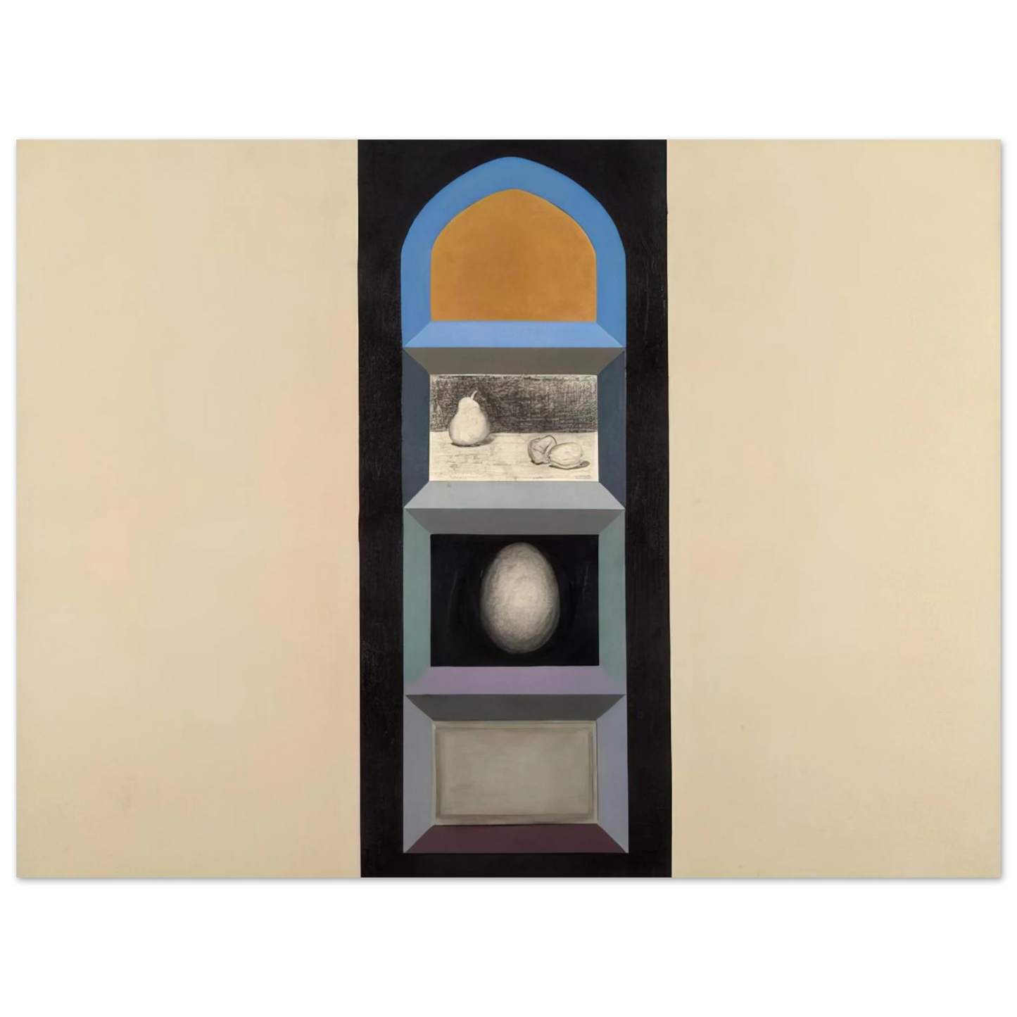 Miriam Schapiro - Shrine for R.K. II, 1963 - Feminist Art Fine Art Poster - Default Title