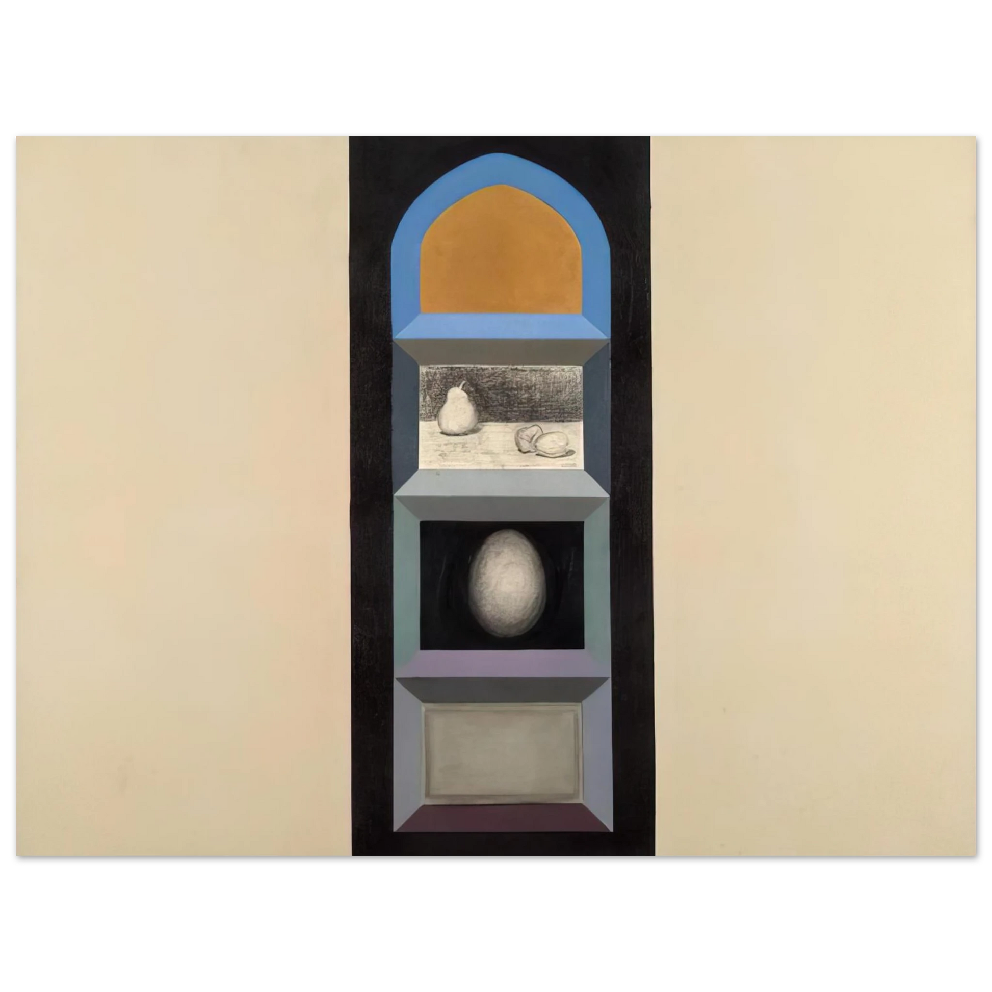Miriam Schapiro - Shrine for R.K. II, 1963 - Feminist Art Fine Art Poster - Default Title