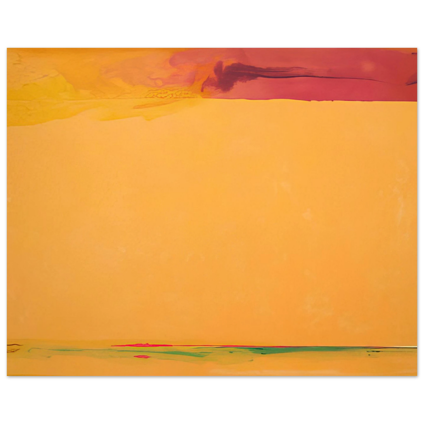 Helen Frankenthaler - Southern Exposure - 2005 Wall art - 13x18 cm / 5x7 inches - Premium Wooden Framed Poster With Fine Art Paper - Black frame