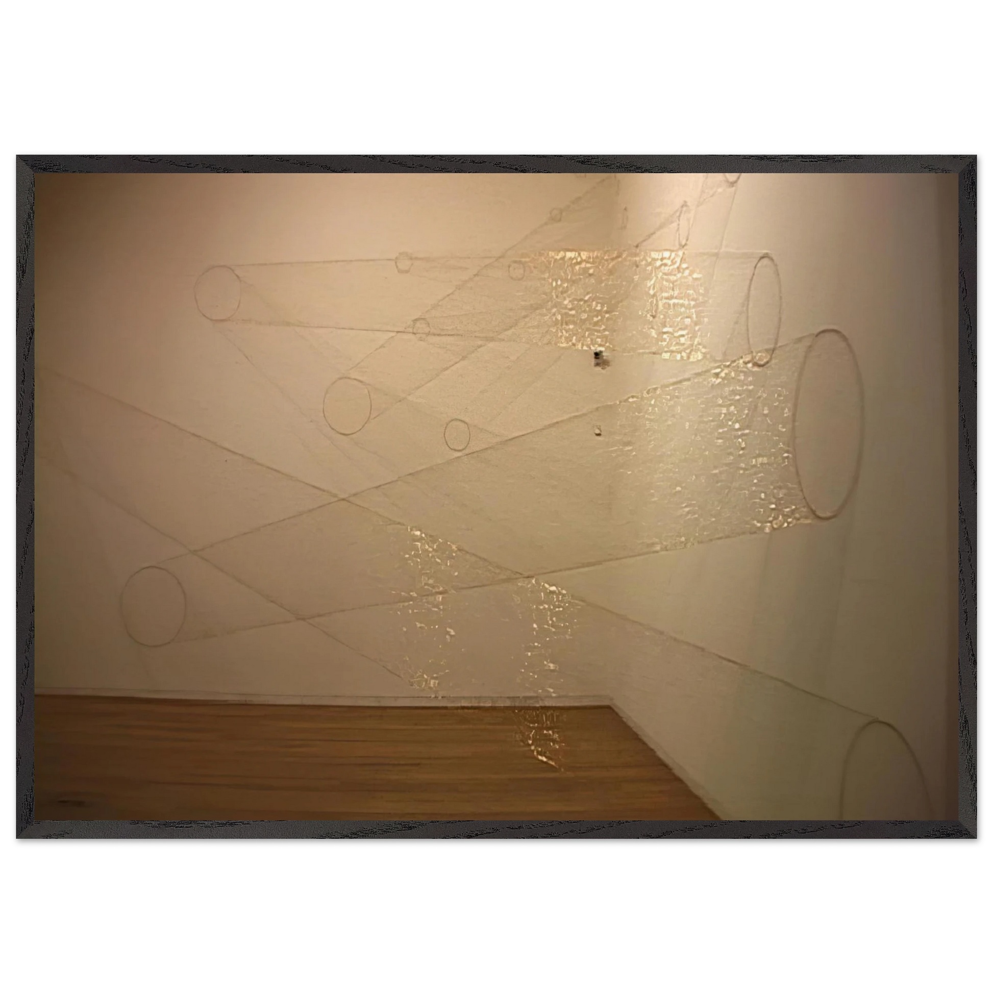 Web 1 B - 2002 - Lygia Pape Framed Art Print – Black Wooden Frame - Default Title - -Framed Art Print